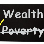 Wealth Board Showing Money Not Poverty