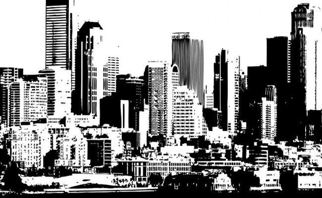 Black and White cityscape-min